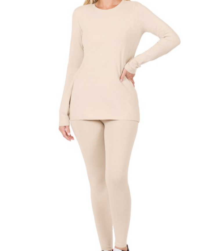 LEGGING SET (SAND BEIGE)